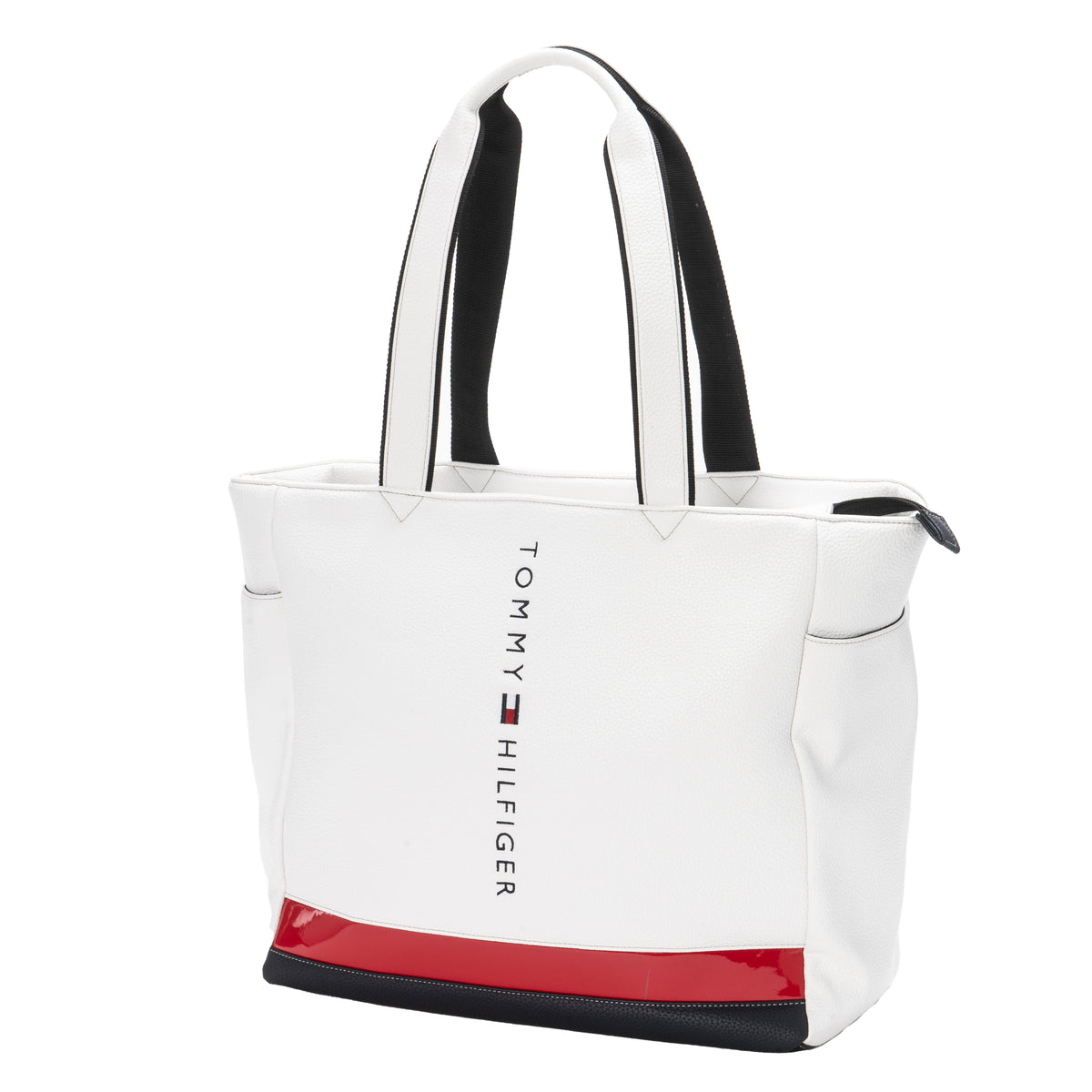 【優待特選店】TOMMY HILFIGER Golf UNISEXトートバッグ 普段使いにも最適 ホワイト