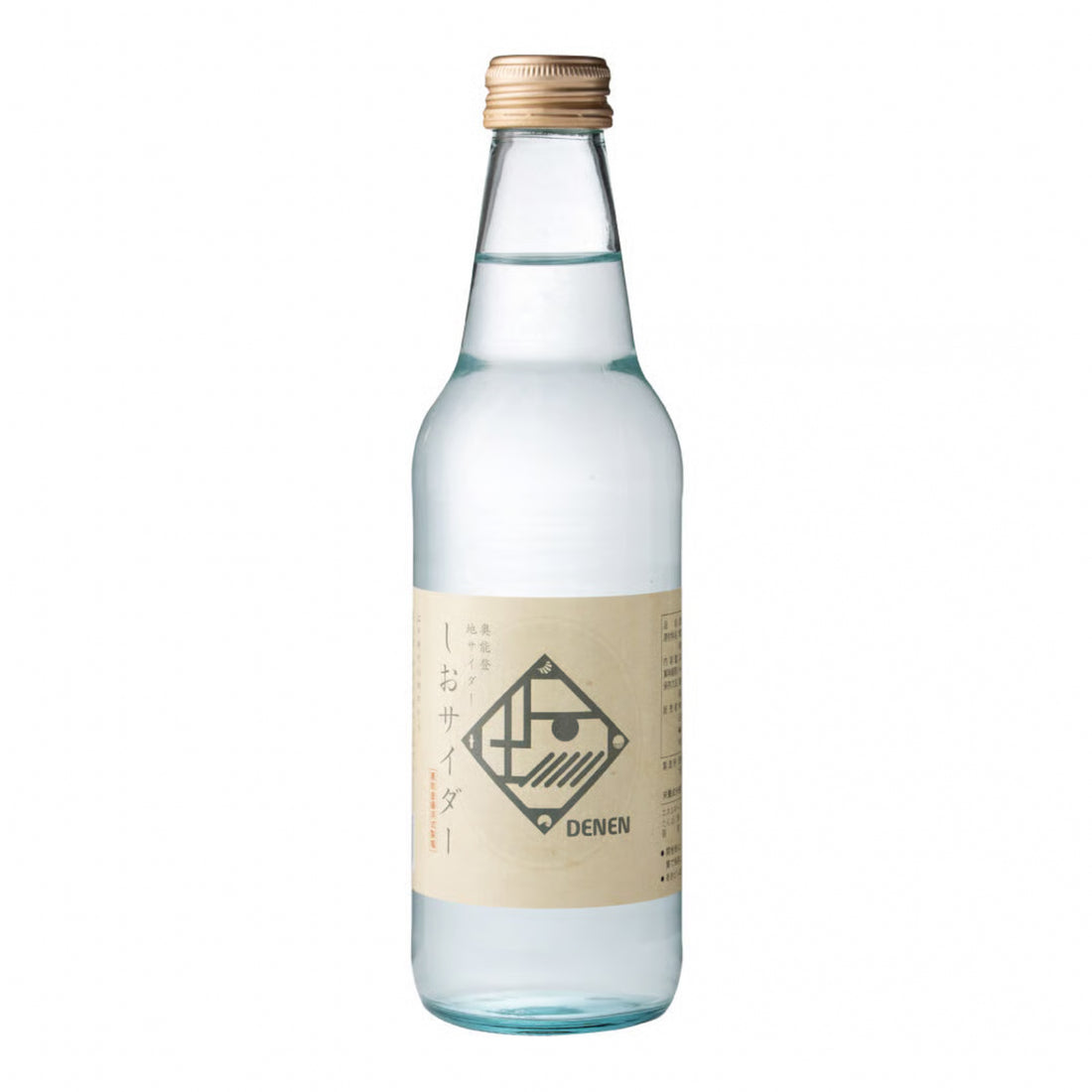 【Ante店】奥能登地サイダー「しおサイダー」340ml | 伝統の揚げ浜塩DENEN使用 セット販売