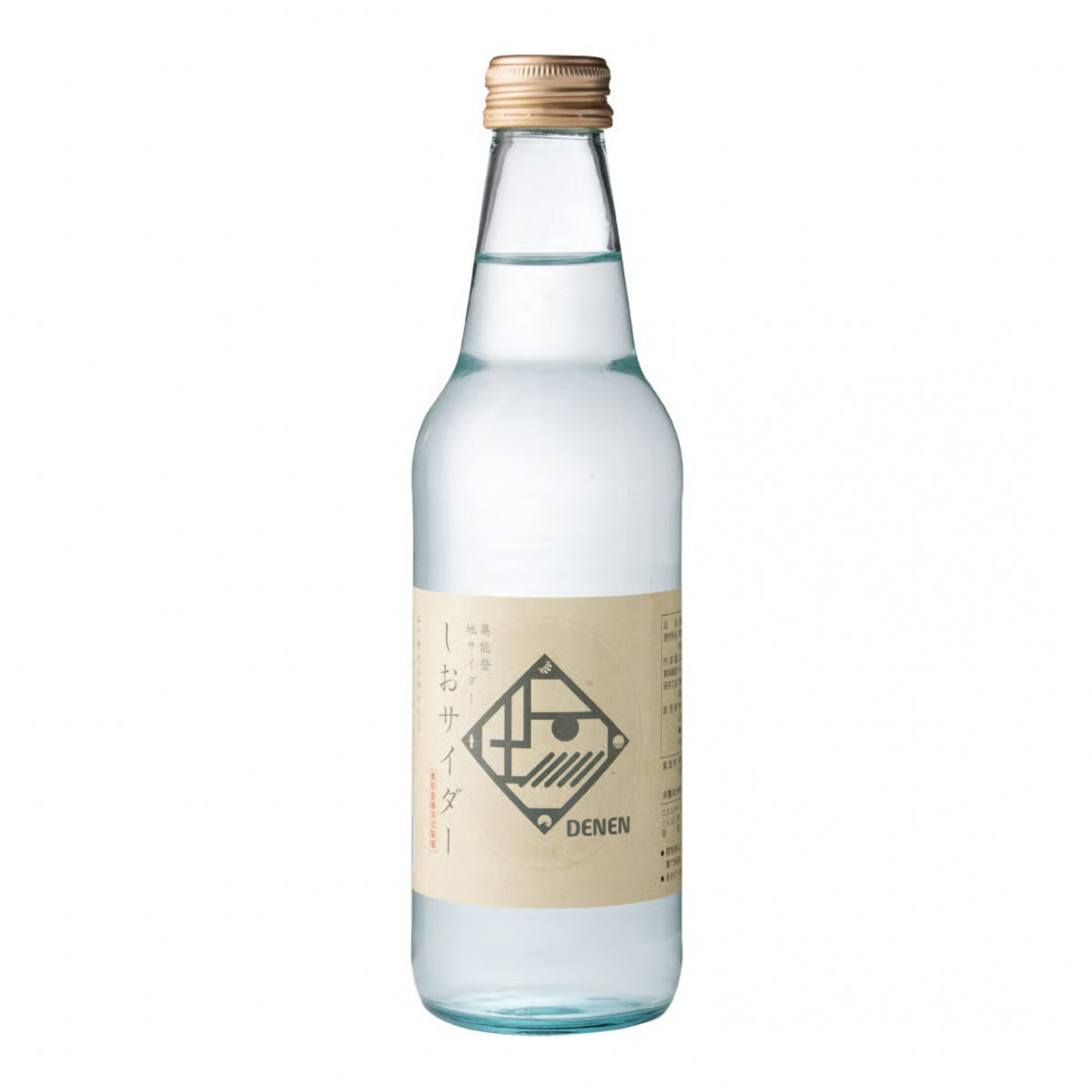 【Ante店】奥能登地サイダー「しおサイダー」340ml | 伝統の揚げ浜塩DENEN使用 セット販売