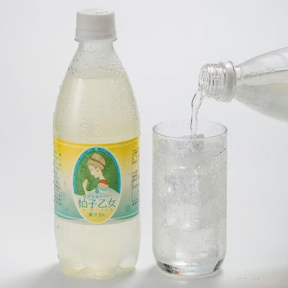 【Ante店】金沢湯涌サイダー「柚子乙女」ペットボトル500ml | 竹久夢二デザイン セット販売