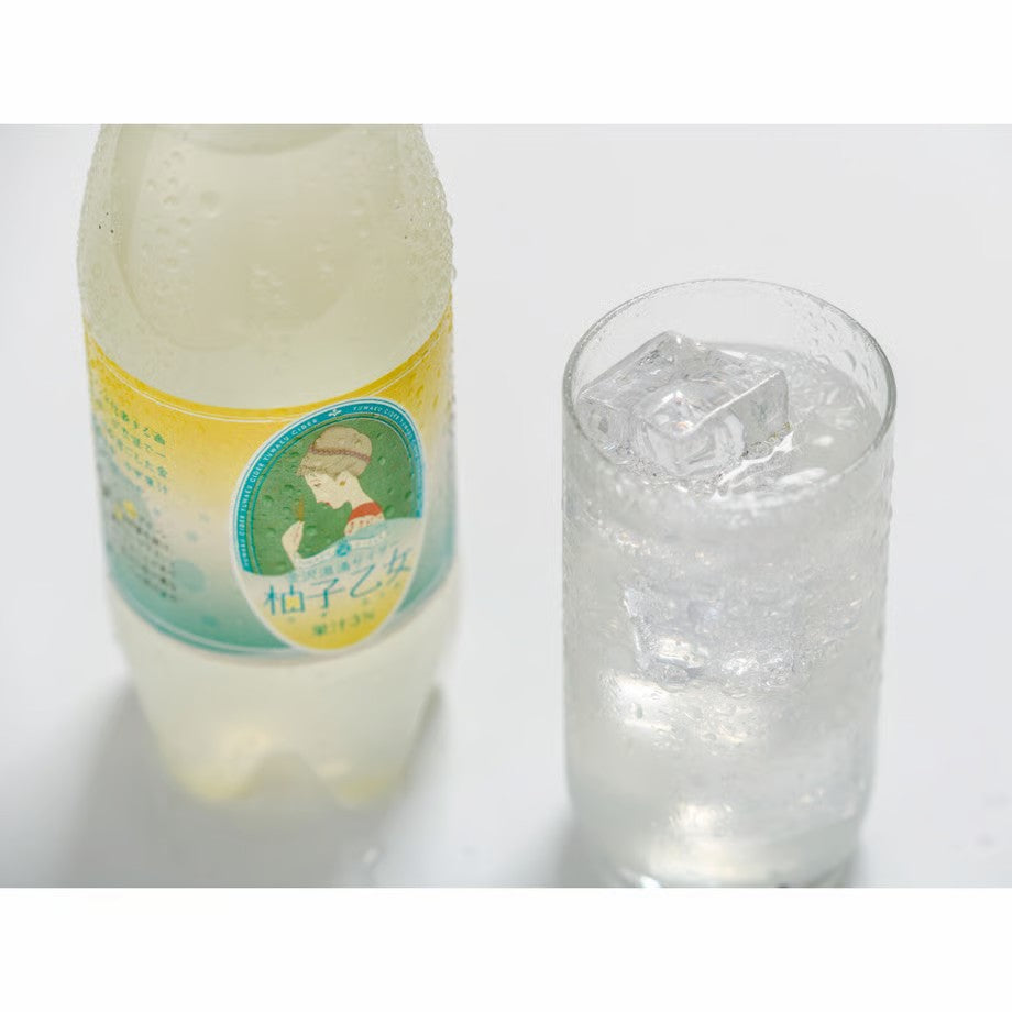 【Ante店】金沢湯涌サイダー「柚子乙女」ペットボトル500ml | 竹久夢二デザイン セット販売