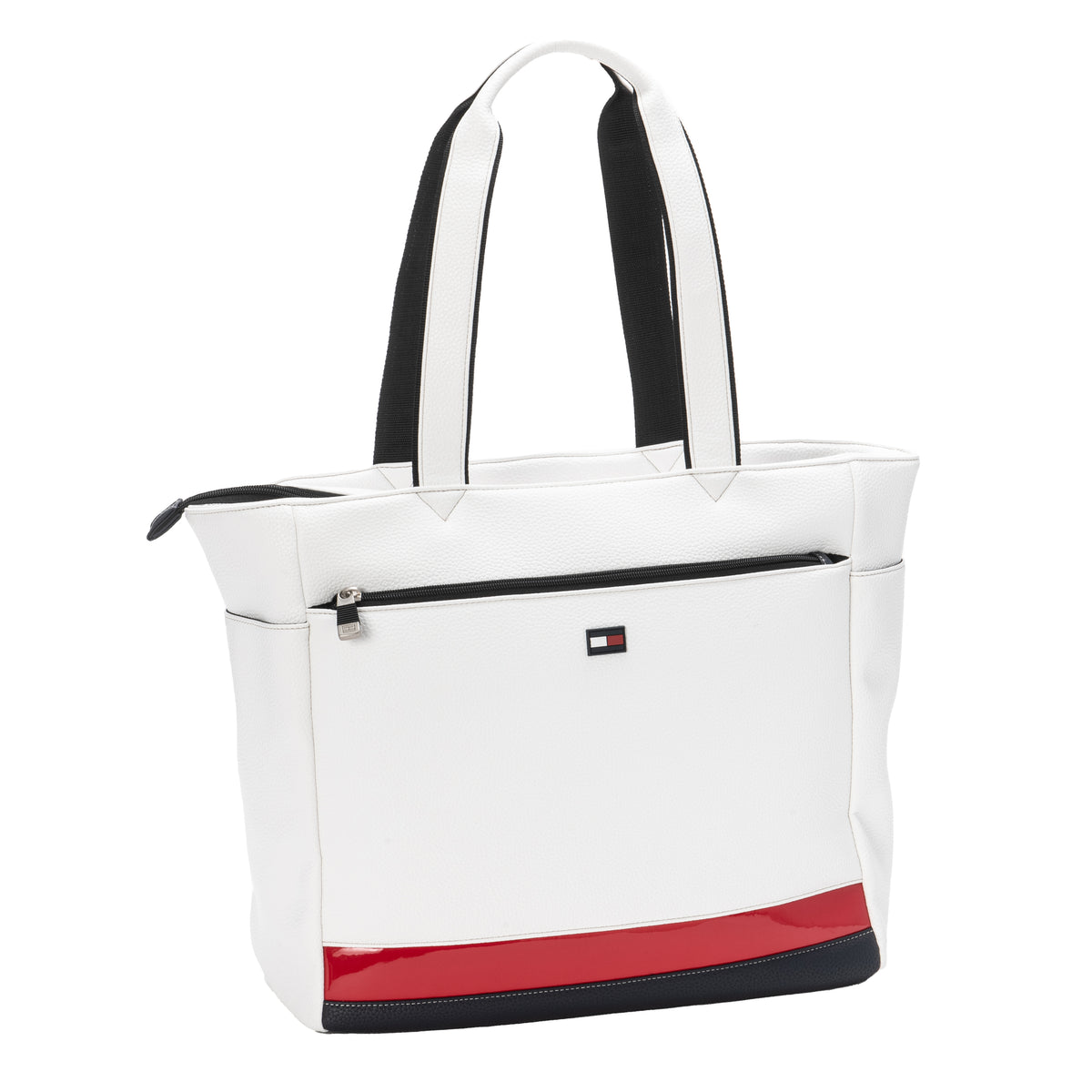 【優待特選店】TOMMY HILFIGER Golf UNISEXトートバッグ 普段使いにも最適  ホワイト