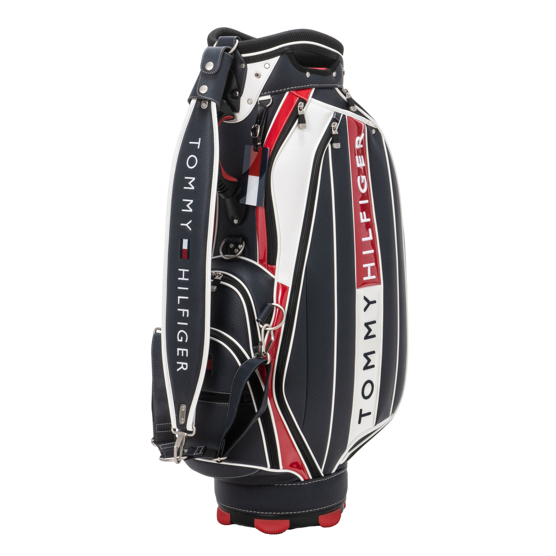 【優待特選店】TOMMY HILFIGER Golf MENSキャディバッグ　ネイビー